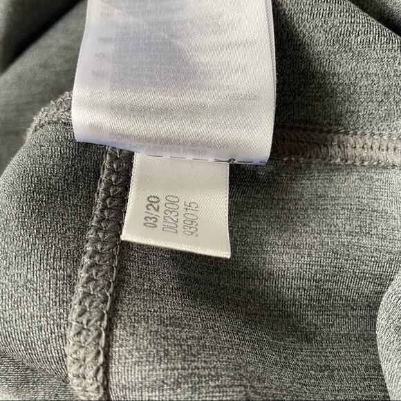 Adidas Design 2 Move High Rise Logo Leggings Sheer Panel XS Gray EUC - Picture 11 of 14